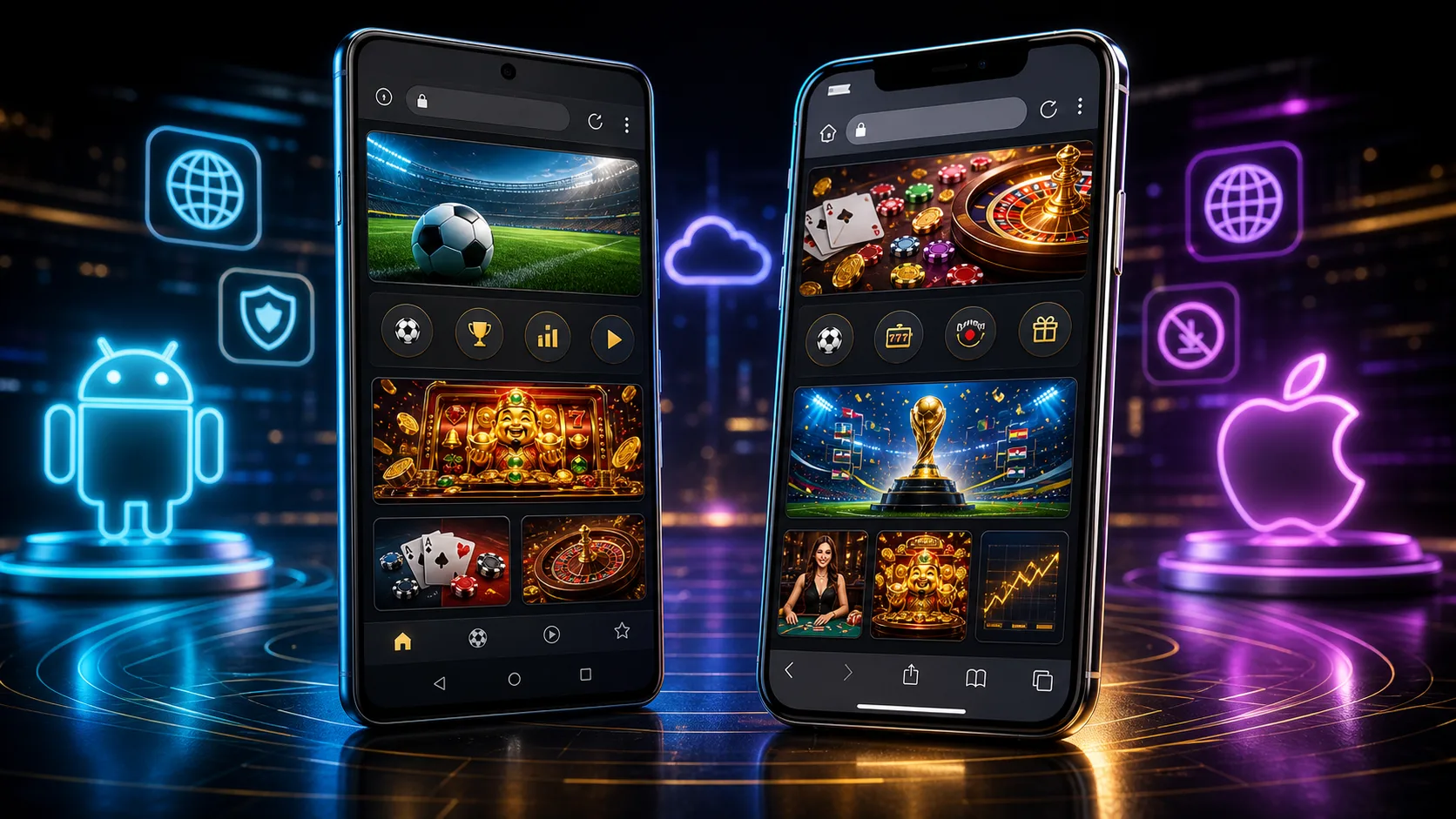 Experiência bwin compatível com Android e iOS no navegador mobile